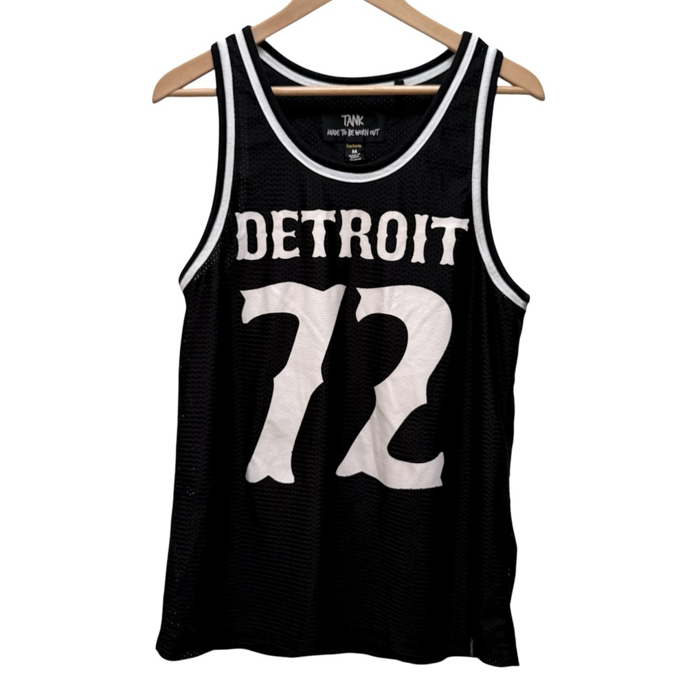 FACTORIE Detroit Mesh Basketball Jersey Size M